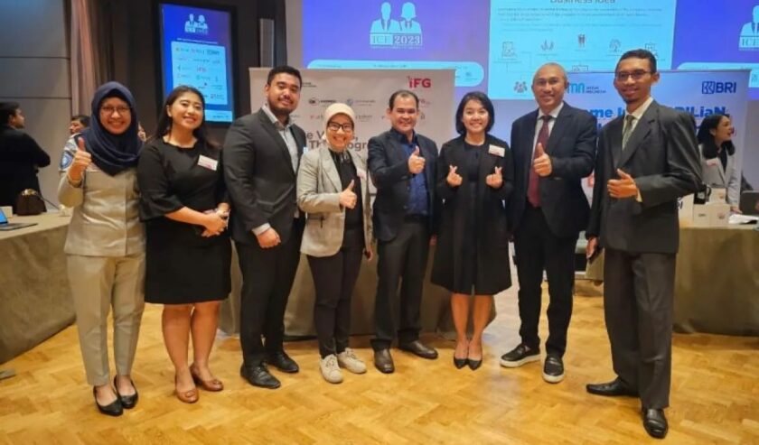 Holding BUMN asuransi, penjaminan, dan investasi yaitu Indonesia Financial Group (IFG) dalam Career Day yang diselenggarakan di London, Inggris. Foto: Antara /HO-IFG