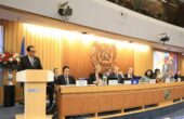 Menteri Perhubungan Budi Karya Sumadi (kiri) saat memberikan general statement dalam Sidang Majelis International Maritime Organization (IMO) ke-33 di London, Senin (27/11/2023) waktu setempat. Foto: Kemenhub