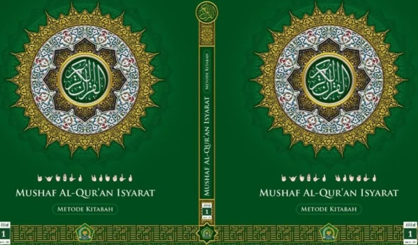 Cover Mushaf Al Quran Isyarat yang diterbitkan Kementerian Agama. Foto: Kemenag