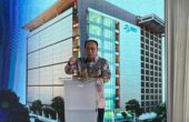 Budi Arie Setiadi Menteri Komunikasi dan Informatika memberi sambutan dalam acara "Topping Off Data Center Bersama Digital Data Center (BDDC) di Jatinegara, Jakarta Timur, Selasa (21/11/2023). Foto: Antara