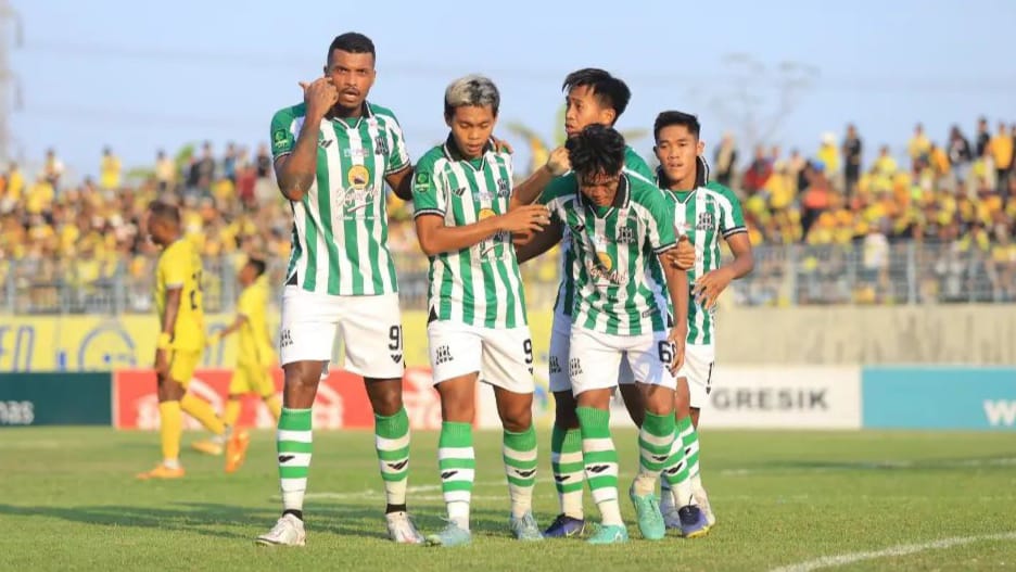 Deltras FC Sidoarjo saat berhasil mencuri poin di kandang Gresik United. Foto: Deltras FC Sidoarjo atau foto dok kericuhan