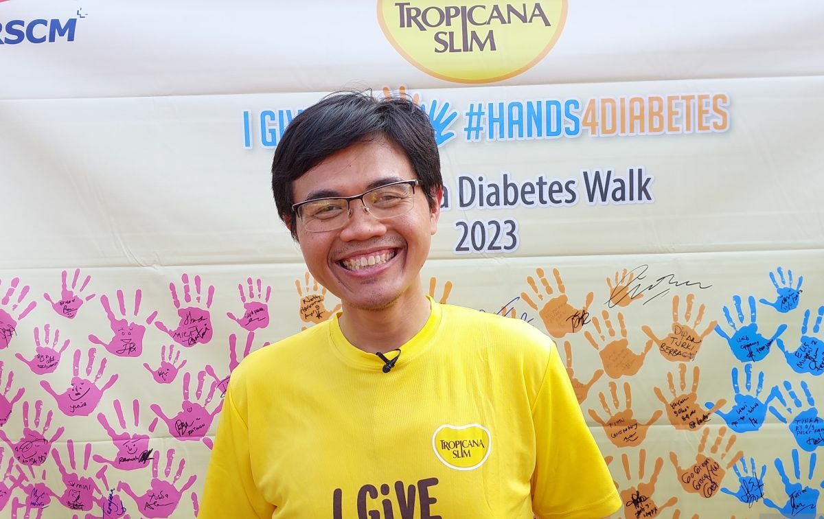 dr. Farid Kurniawan, SpPD, PhD Dokter spesialis penyakit dalam divisi Endokrin, Metabolik dan Diabetes RS Cipto Mangunkusumo Fakultas Kedokteran Universitas Indonesia dalam diskusi kesehatan tentang diabetes di Jakarta, Minggu (12/11/2023). Foto: Antara