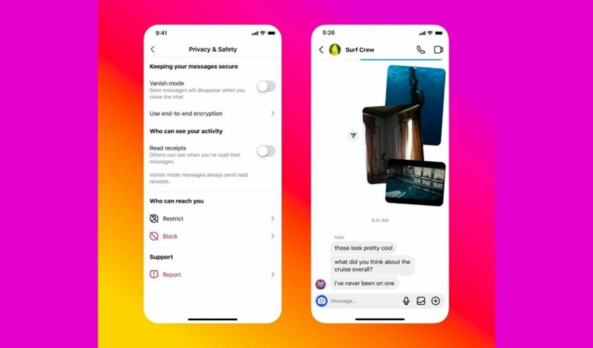 Tampilan fitur untuk mengaktifkan dan menonaktifkan "read receipts" di Instagram. Foto: Antara