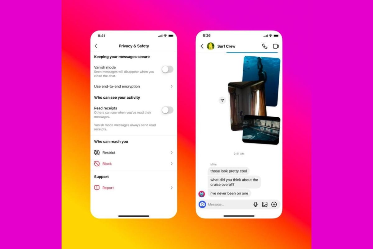 Tampilan fitur untuk mengaktifkan dan menonaktifkan "read receipts" di Instagram. Foto: Antara