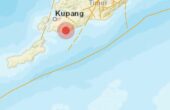 Tangkapan layar lokasi gempa 6,6 magnitude di Kupang. Foto: Antara