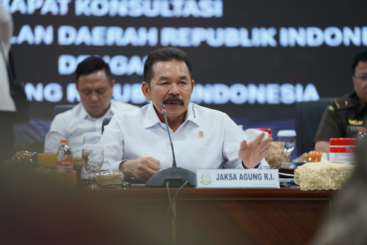 Sanitiar Burhanuddin Jaksa Agung menyampaikan paparannya dalam rapat konsultasi dengan BAP DPD RI dalam rangka menindaklanjuti Laporan Hasil Pemeriksaan Badan Pemeriksa Keuangan (LHP BPK) yang berindikasi kerugian negara di Jakarta, Rabu (15/11/2023). Foto: Puspenkum Kejaksaan Agung