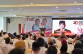 Muzani saat memberikan sambutan di konsolidasi retusan kader dan para caleg Gerindra se daerah pemilihan Banten II, Rabu (20/12/2023). Foto: TKN Prabowo-Gibran
