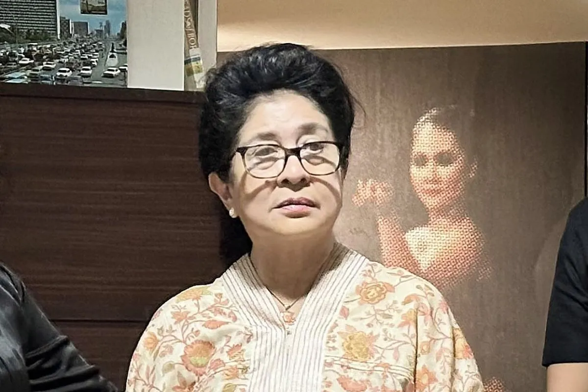 ila Moeloek Menteri Kesehatan RI 2014-2019 Ndalam dialog Hari Ibu 2023 bertajuk Perempuan dan Kesehatan Jiwa di Gedung Perpustakaan Nasional, Jakarta, Jumat (22/12/2023). Foto: Antara