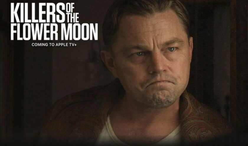 Aktor Lonardo DiCaprio dalam salah satu adegan pada film "Killers of The Flower Moon". Foto: tv.apple.com