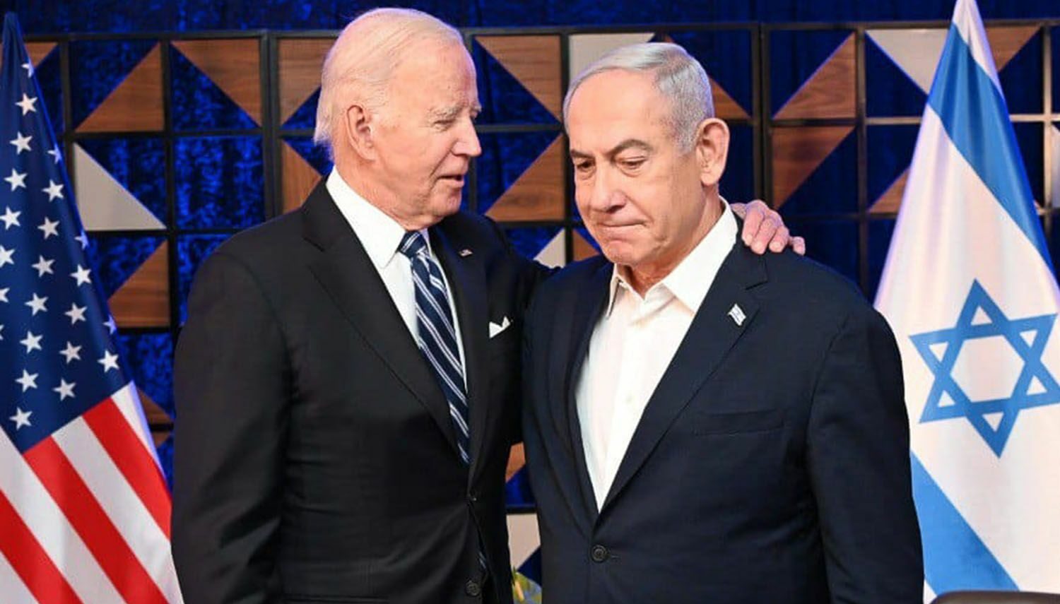 Joe Biden Presiden Amerika Serikat (kiri) bersama Benjamin Netanyahu Perdana Menteri Israel. Foto: Israel GPO
