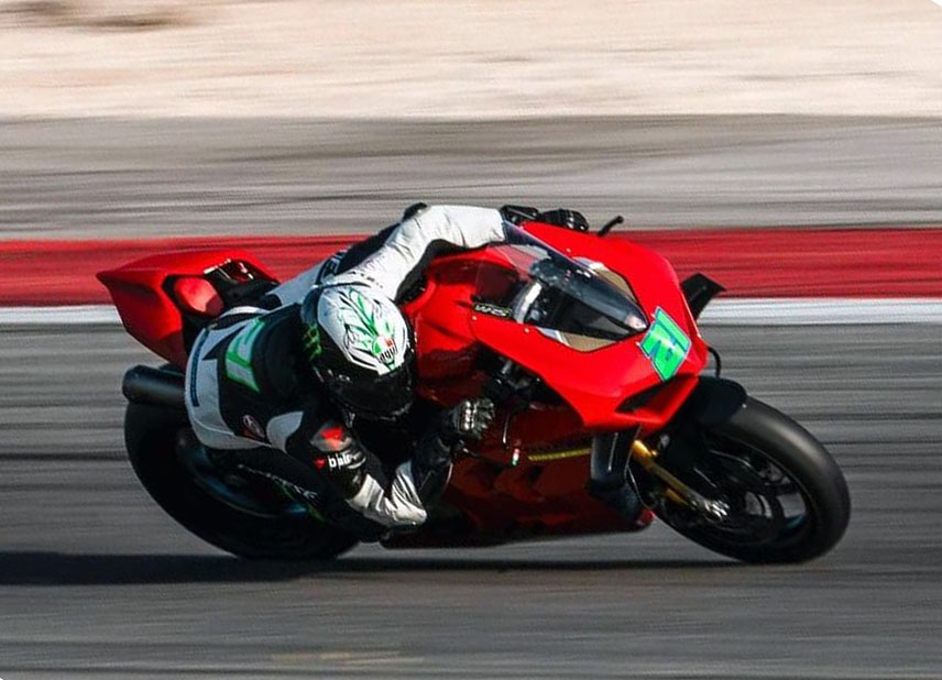 Franco Morbidelli mengalami crash saat latihan hari kedua bersamaan dengan sesi test privat WSBK di Sirkuit Algarve, Portimao, Portugal. Foto: Instagram Pramac Racing