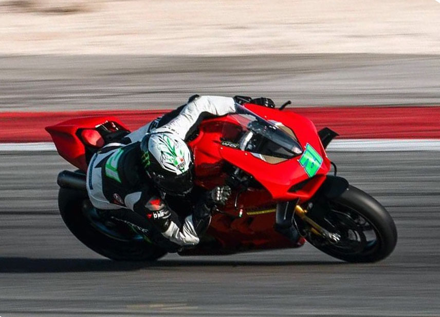 Franco Morbidelli mengalami crash saat latihan hari kedua bersamaan dengan sesi test privat WSBK di Sirkuit Algarve, Portimao, Portugal. Foto: Instagram Pramac Racing