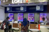 Situasi loket Stasiun Surabaya Gubeng pukul 15.00 WIB, Jumat (5/1/2024). Foto: Meilita suarasurabaya.net