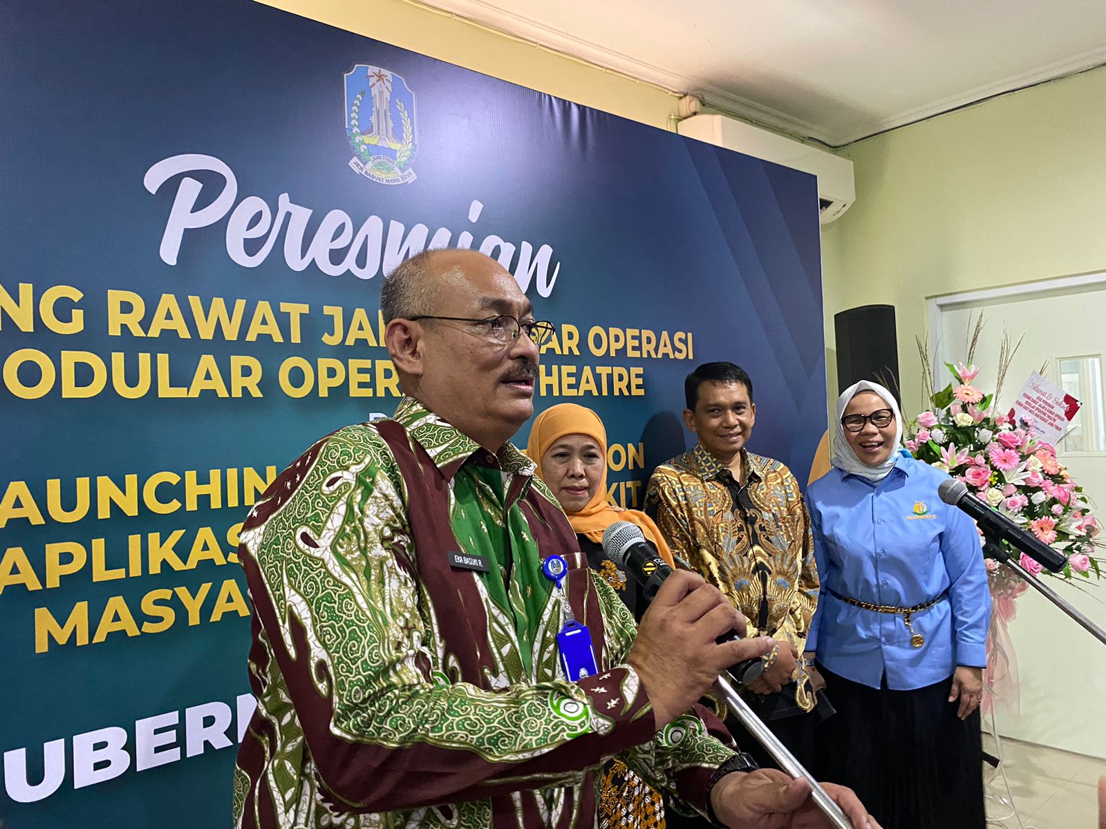 Dokter Eka Basuki Rachmad Direktur RSMM Jatim waktu dijumpai usai peresmian gedung baru, Selasa (16/1/2024). Foto: Wildan suarasurabaya.net