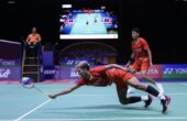 Bagas Maulana/Muhammad Shohibul Fikri pebulu tangkis ganda putra Indonesia kalah di semifinal Thailand Masters 2024, Sabtu (03/02/2024). Foto: Humas PP PBSI