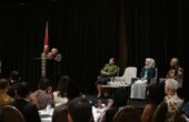 Ma'ruf Amin Wakil Presiden saat menjadi pembicara dalam Dialog Kebangsaan yang diikuti sekitar 300 diaspora RI di Auckland, Selandia Baru, Kamis (29/2/2024). Foto : Antara