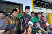 Joko Widodo Presiden RI menyampaikan keterangan pers usai menghadiri Kongres XVI GP Ansor di Pelabuhan Tanjung Priok, Jakarta, Jumat (2/2/2024), Foto : Antara