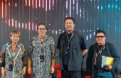 M Amin Abdullah Direktur Industri Kreatif, Musik, Film dan Animasi Kementerian Pariwisata dan Ekonomi Kreatif (Kemenparekraf) (pertama kanan) dalam forum diskusi di Jakarta, Kamis (1/2/2024). Foto : Antara