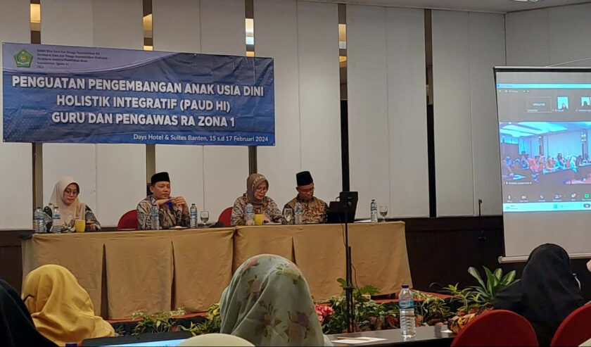 Rapat Penguatan Pengembangan Anak Usia Dini Holistik Integratif di Tangerang, Kamis (15/2/2024). Foto: Humas Kemenag