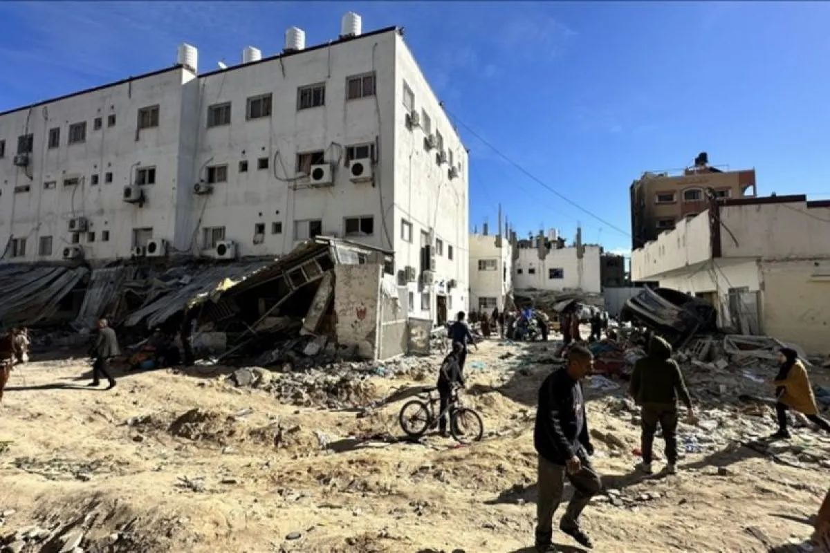 Kondisi Rumah Sakit Kamal Adwan Setelah Serangan Israel. Foto: Anadolu