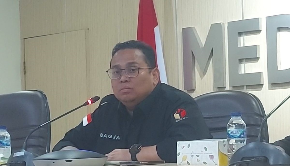 Rahmat Bagja Ketua Bawaslu saat konferensi pers di Gedung Bawaslu, Jakarta Pusat, Rabu (14/2/2024). Foto: Antara