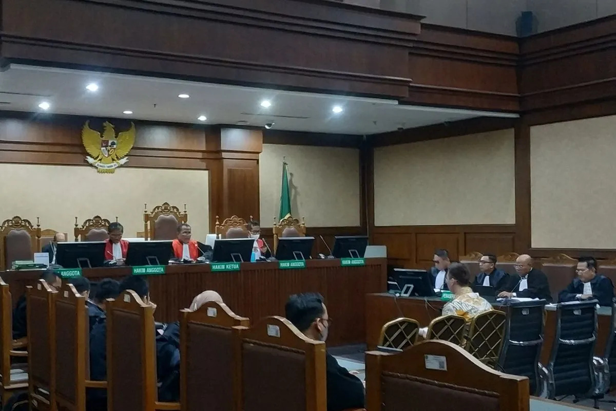 Sidang pembacaan nota pembelaan (pledoi) Dadan Tri Yudianto Mantan Komisaris PT Wika Beton di Pengadilan Tindak Pidana Korupsi pada Pengadilan Negeri Jakarta Pusat, Selasa (20/2/2024). Foto: Antara
