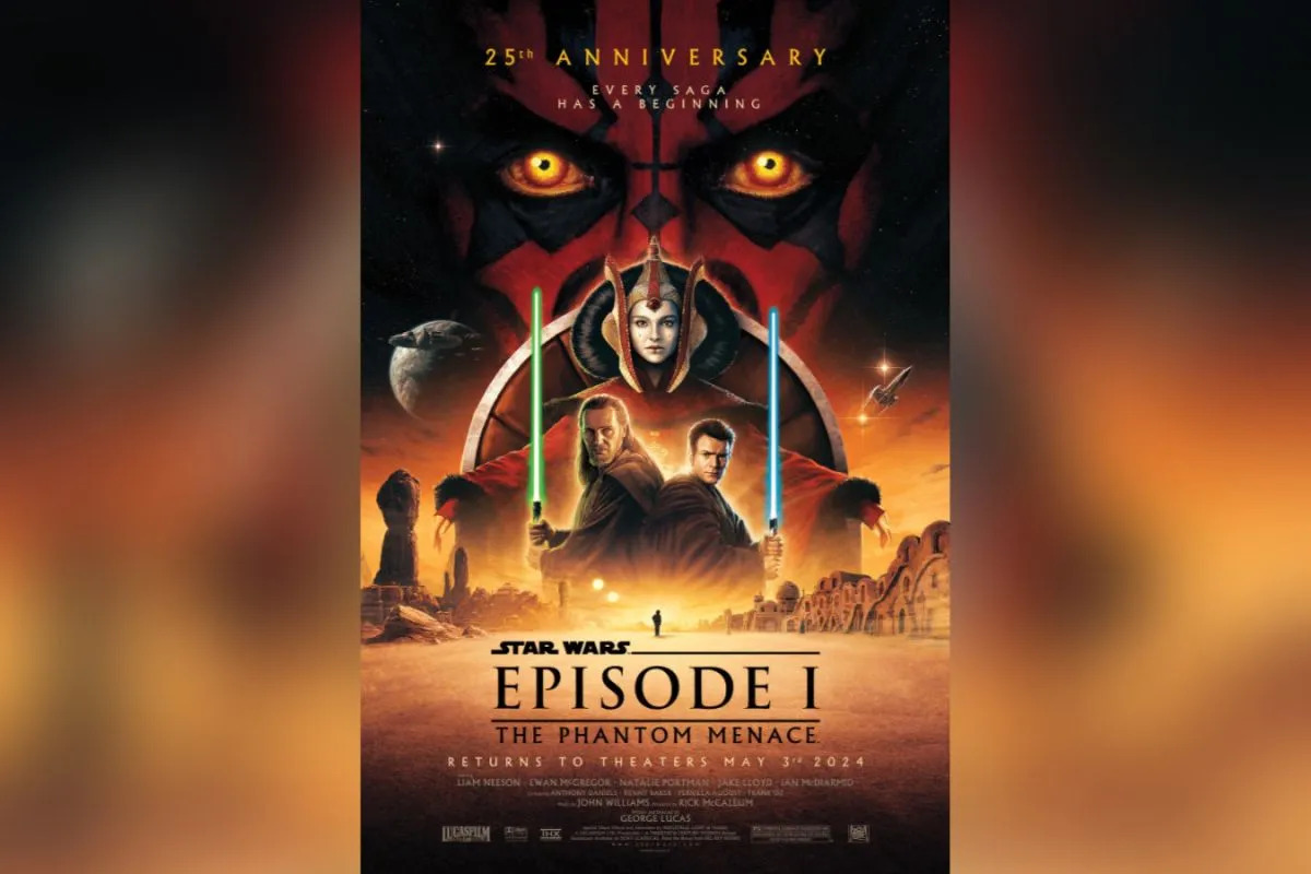 Poster “Star Wars Episode I: The Phantom Menace”. Foto: Antara