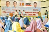 Gus Sadad Bapak Madin Jawa Timur waktu menerima dukungan guru Madin di Banyuwangi. Foto: Istimewa.