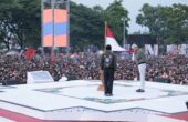 Ganjar saat Kampanye Akbar bertajuk Hajatan Rakyat di Lapangan Ruang Terbuka Hijau (RTH) Maron Genteng, Kecamatan Genteng, Kabupaten Banyuwangi, Kamis (8/2/2024). Foto: TPN Ganjar Mahfud