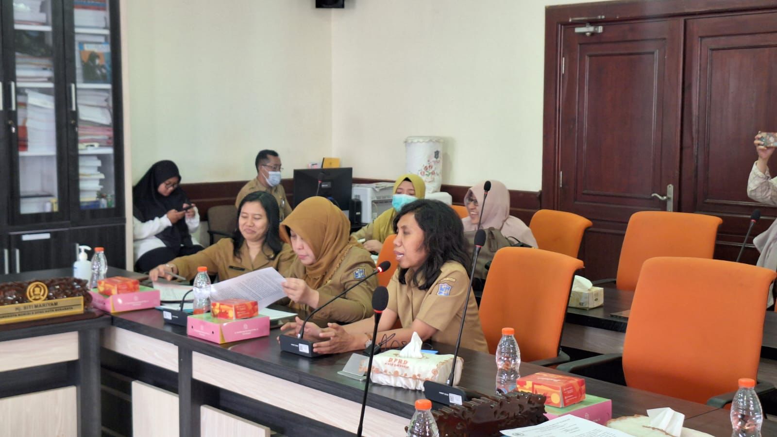 Pemkot Surabaya ikuti rakor persiapan nakes dan puskesmas saat Pemilu, Selasa (12/2/2024). Foto: Istimewa