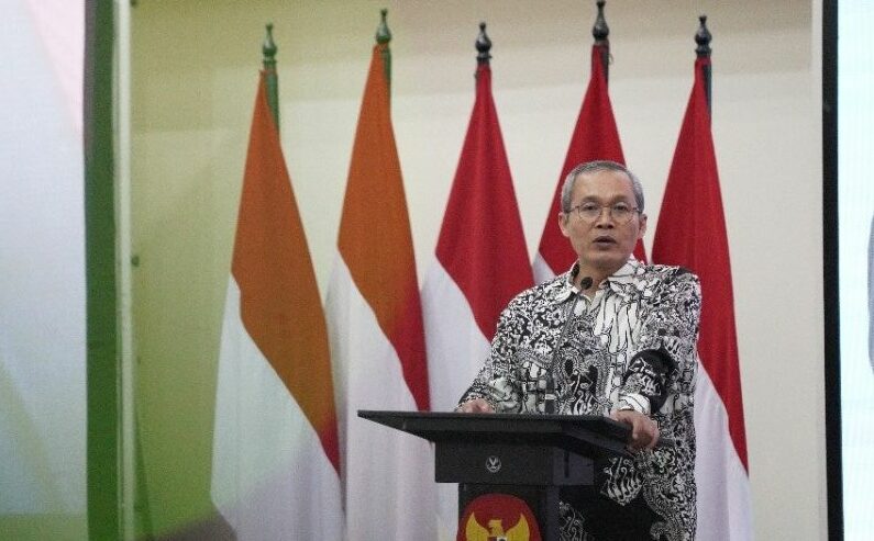 Alexander Marwata Wakil Ketua Komisi Pemberantasan Korupsi (KPK) pada Rapat Koordinasi Nasional (Rakornas) Pencegahan Korupsi dalam Pengadaan Barang dan Jasa (PBJ), di Gedung Merah Putih KPK, Jakarta, Rabu (6/3/2024). Foto: Antara