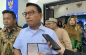 Moeldoko Kepala Staf Kepresidenan ditemui media usai Kuliah Umum di kampus Universitas Sumatera Utara, Medan, Sumatera Utara, Jumat (1/3/2024). Foto : Antara