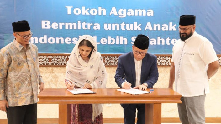 Kemenag dan Unicef Tanda Tangani MoU Perkuat Perlindungan Hak Anak