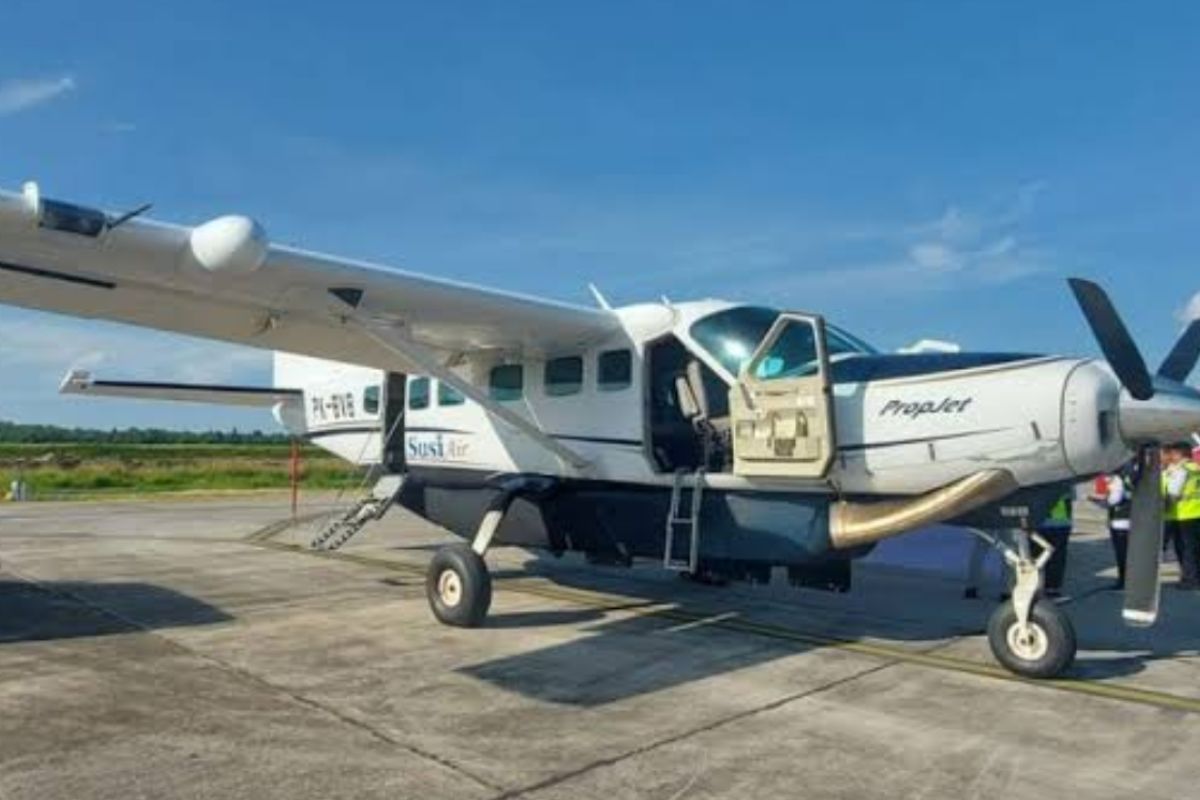Sebuah pesawat kargo milik maskapai penerbangan Smart Air dilaporkan hilang kontak pagi ini setelah lepas landas dari bandara Internasional Juwata Tarakan, Kalimantan Utara, Jumat pada pukul 08.25. Foto : Antara