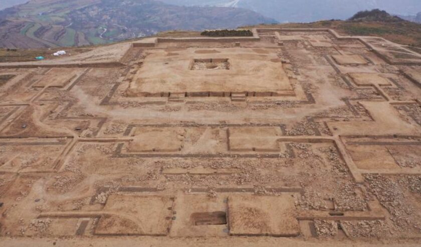 Pemandangan situs Sijiaoping di Kabupaten Lixian, Kota Longnan, Provinsi Gansu, China barat laut. Foto: Humas Institut Peninggalan Budaya dan Arkeologi Provinsi Gansu