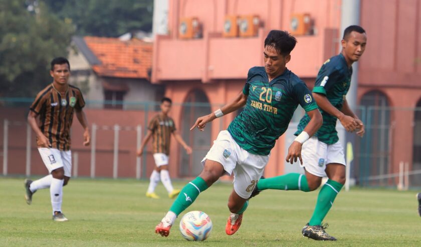 Pemain Jatim saat menghadapi Maluku Utara di Lapangan Thor Surabaya, Selasa (5/3/2024). Foto: PSSI Jatim