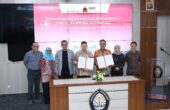 Penandatanganan nota kesepahaman antara Otorita Ibu Kota Nusantara dan Asosiasi Sekolah Perencanaan Indonesia, Universitas Diponegoro, Semarang pada Jumat, (8/3/2024). Foto: Humas Otorita IKN