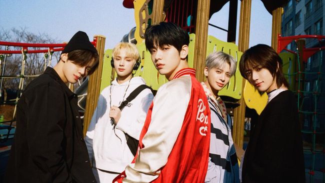 Tomorrow x Together (TXT) boygroup asal Korea Selatan. Foto: Big Hit Music