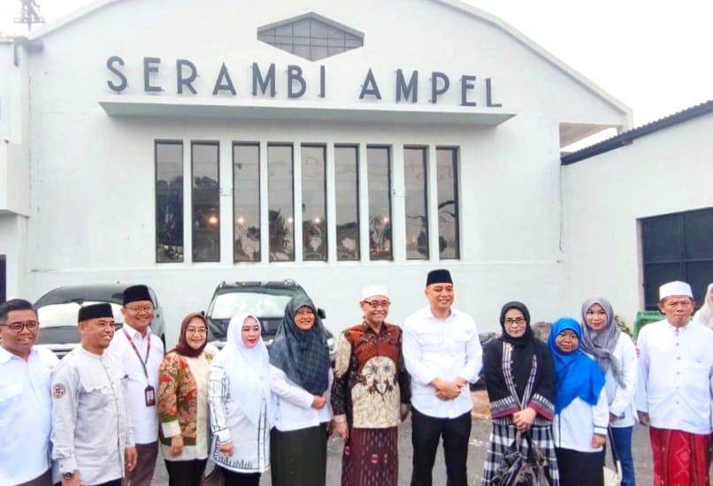 Laila Mufidah Wakil Ketua DPRD Surabaya saat menghadiri peresmian Serambi Ampel, Selasa (5/3/2024). Foto: Istimewa