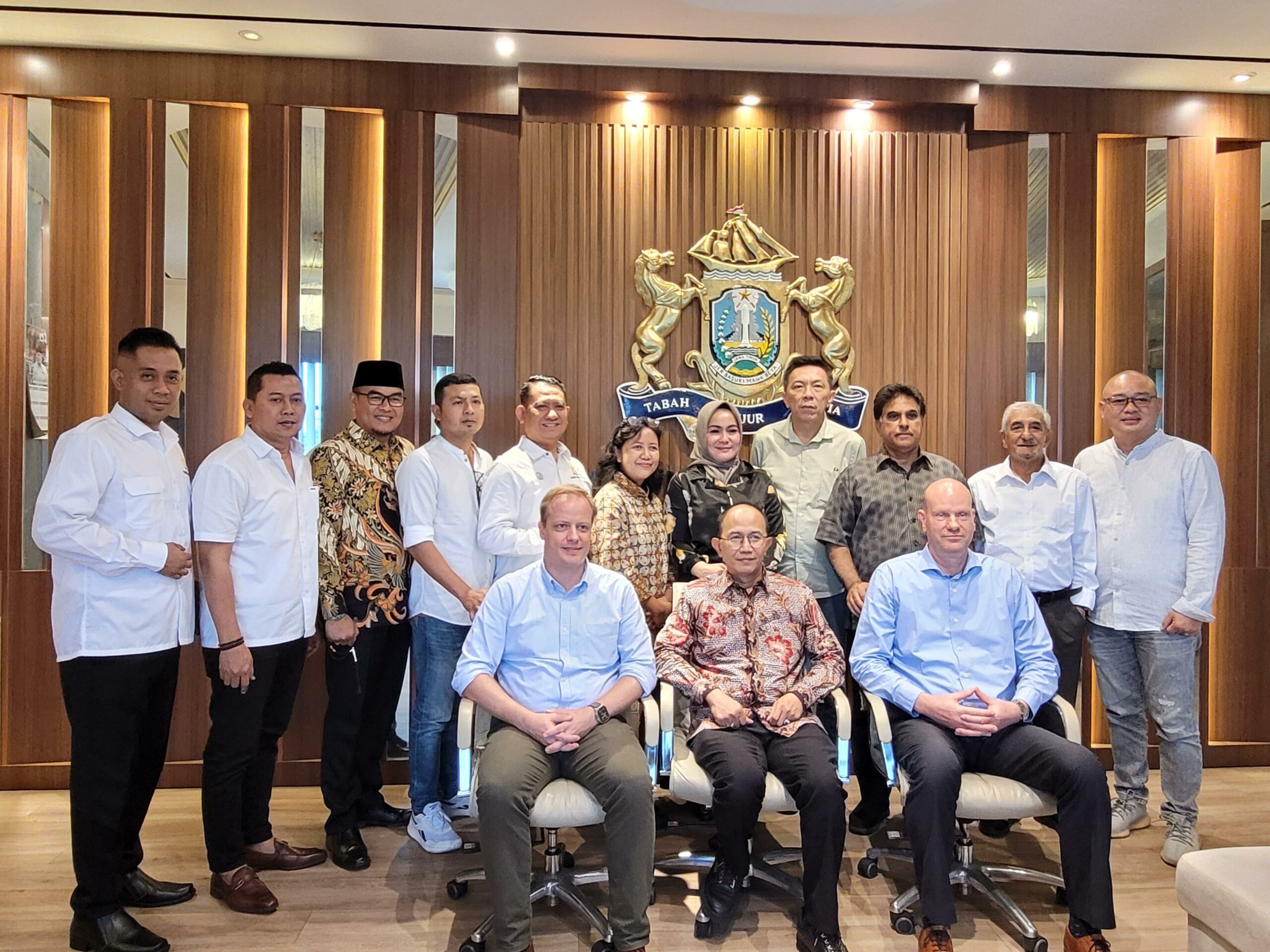 Investor Belanda saat melakukan kunjungan ke Kamar Dagang dan Industri (Kadin) Jawa Timur (Jatim), Rabu (24/4/2024).