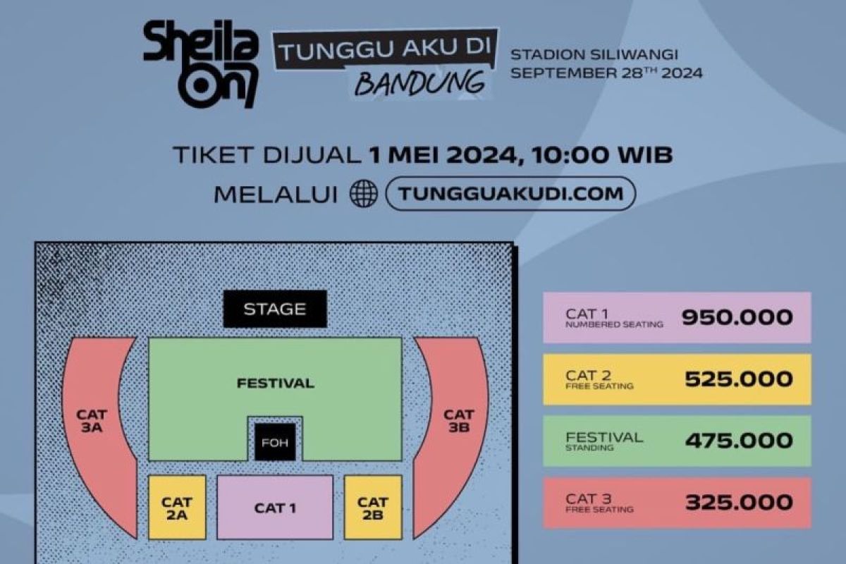 Harga tiket tur konser Sheila On 7