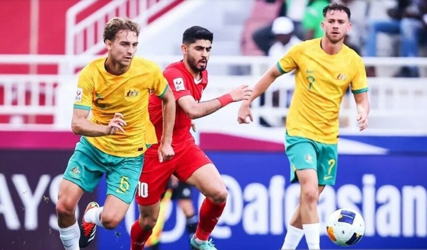 Laga pembukaan Piala Asia U-23 2024 antara Australia U-23 vs Yordania U-23 berakhir imbang tanpa gol di Doha, Qatar, Senin (15/4/2024). Foto: AntaraLaga pembukaan Piala Asia U-23 2024 antara Australia U-23 vs Yordania U-23 berakhir imbang tanpa gol di Doha, Qatar, Senin (15/4/2024). Foto: AFC