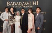 Para pemeran dan tim produksi film Badarawuhi Di Desa Penari saat acara penayangan perdana di bioskop studio IMAX MCA, Westfield Century City, Los Angeles, Amerika Serikat pada Kamis (4/4/2024) waktu setempat. Foto: Antara