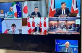 Para pemimpin G7 membahas serangan Iran terhadap Israel melalui pertemuan daring, Minggu (14/4/2024). Foto: Reuters