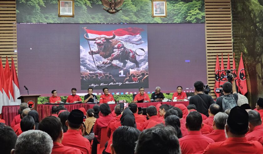 Suasana Rapat Koordinasi Nasional (Rakornas) Persiapan Pilkada di kantor DPP PDI Perjuangan, Menteng, Jakarta Pusat, Senin (22/4/2024). Foto : istimewa