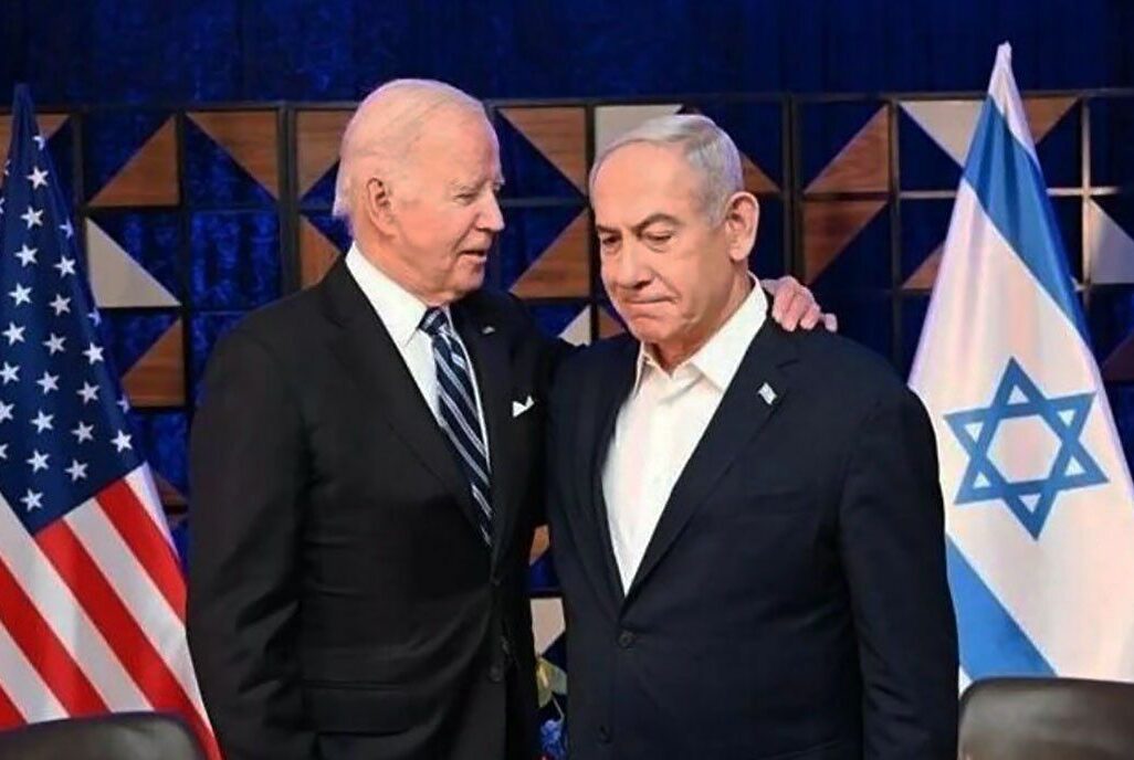 Joe Biden Presiden Anerika Serikat (kiri) dan Benjamin Netanyahu Perdana Menteri Israel (kanan