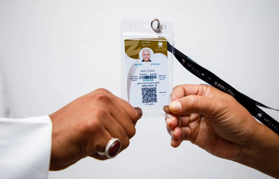Ilustrasi smartcard yang wajib dibawa jemaah haji selama di Tanah Suci. Foto: Arab News