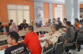 Rapat koordinasi pembentukan Desa Tangguh Bencana di kantor Badan Penanggulangan Bencana Daerah (BPBD) Jatim. Foto: Antara