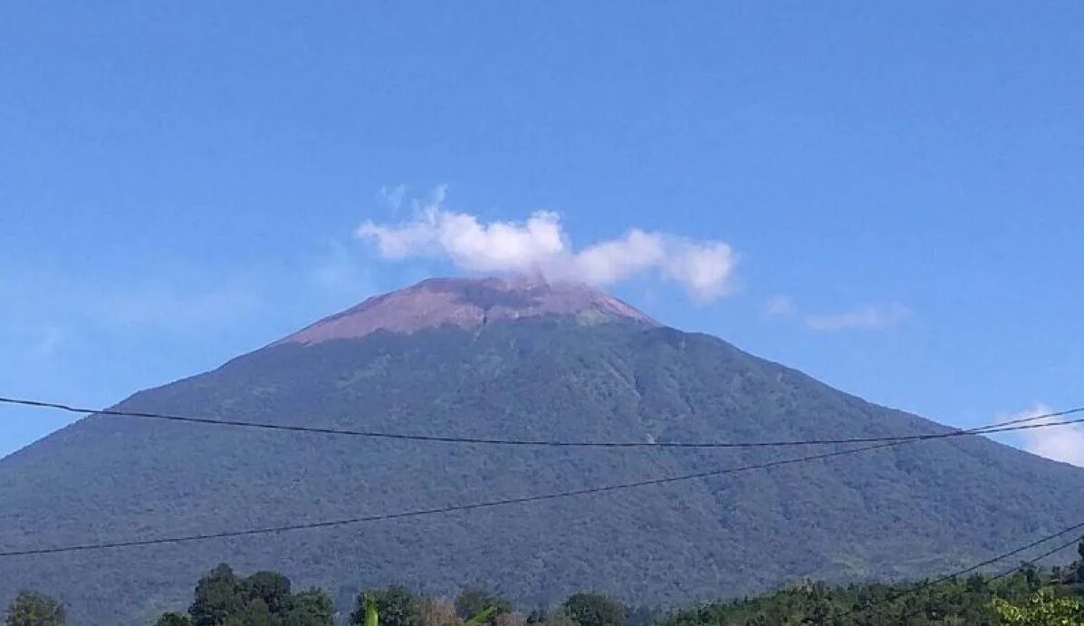 Badan Geologi Kementerian Energi dan Sumber Daya Mineral mencatat ada peningkatan aktivitas gempa selama sebulan terakhir pada Gunung Slamet yang berada di Jawa Tengah. Foto: Antara