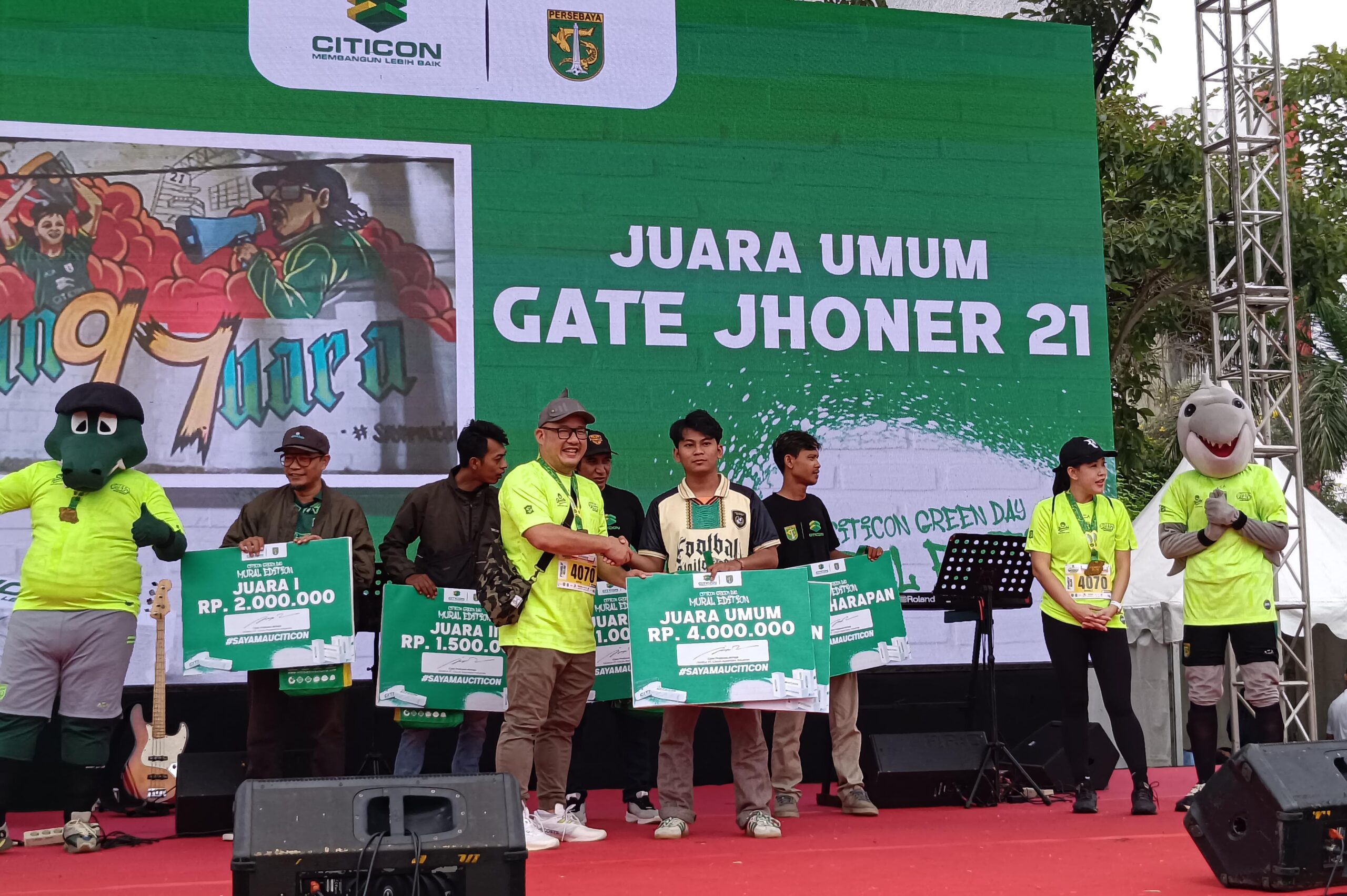 Citicon Apresiasi Pemenang Mural Edition HUT Ke-97 Persebaya